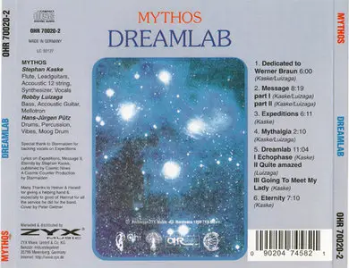 Mythos - Dreamlab [Ohr Today OHR 70020-2] {Germany 1999, 1975}