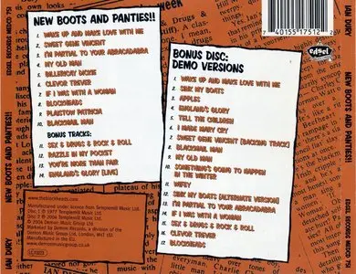 Ian Dury & The Blockheads - New Boots And Panties (1977) [2CD] {2004 Edsel Deluxe Edition}