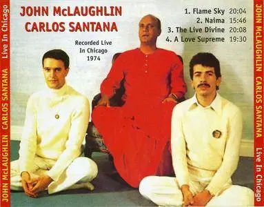 John McLaughlin/Carlos Santana - Live In Chicago (1993) {Jazz Door}