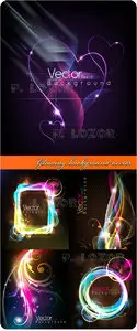 Glowing background vector