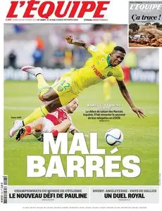 L'Equipe du Samedi 26 Septembre 2015