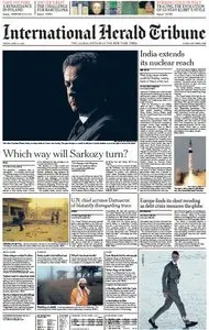 International Herald Tribune from Friday, 20. April 2012