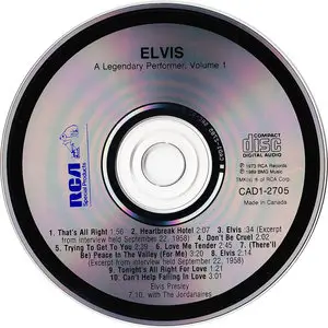 Elvis Presley - A Legendary Performer, Volume 1 (1973) [Re-Up]