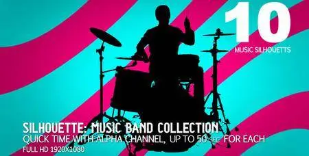 Music Band Collection 10 (sillhouettes) - Motion Graphics (VideoHive)