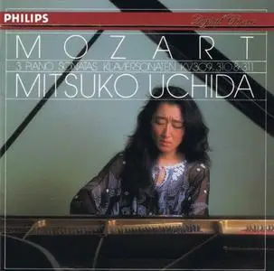 Mitsuko Uchida - Mozart: 3 Piano Sonatas KV309, 310 & 311 (1986)