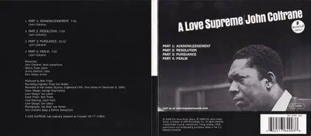 John Coltrane - A Love Supreme (1964) {Impulse!-Verve Originals 0602517649033 rel 2008}