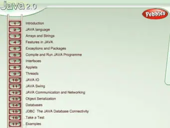 Learn Java 2.0 from Pebbles