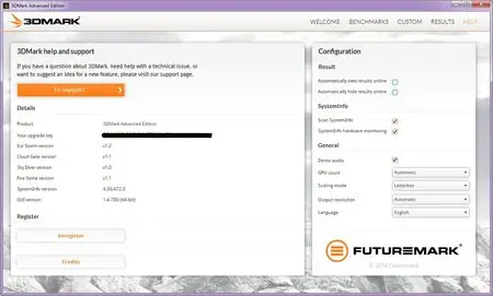 3DMark Professional/Advanced Edition 1.4.780