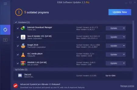 IObit Software Updater Pro 3.1.0.1571 Multilingual