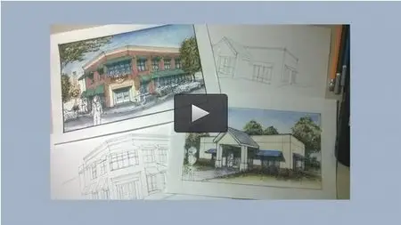 Udemy – Architectural Illustration with ink and pastel. Super Fast