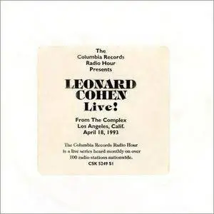 Leonard Cohen - The Columbia Records Radio Hour Presents Leonard Cohen Live! (1993) REPOST