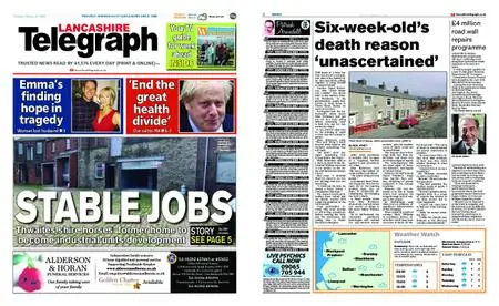 Lancashire Telegraph (Blackburn, Darwen, Hyndburn, Ribble Valley) – February 29, 2020