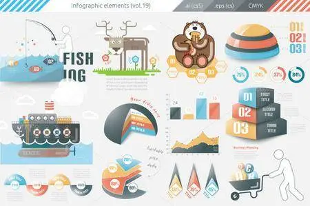 CreativeMarket - Infographic Elements (v19)