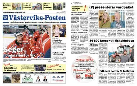 Västerviks-Posten – 21 september 2017