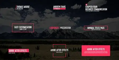 Minimal & Corporate Titles - Project for After Effects (VideoHive)