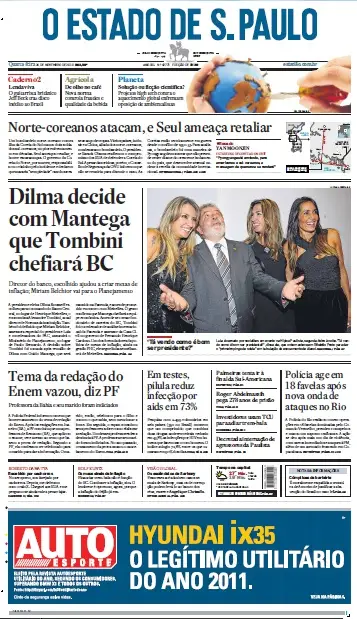 Jornal O Estado de SP em PDF, Quarta, 24 de Novembro de 2010