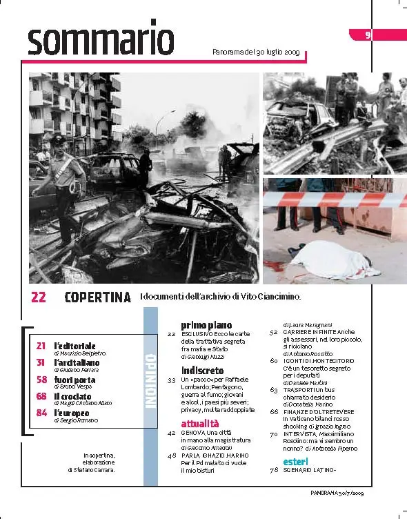 Panorama n. 31 del 30/07/09