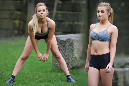Melissa Reeves - Training in shorts March 2015