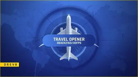 Travel Opener/ Airplane to Air/ Ticket/ Clouds/ Blue Sky/ Baggage/ Online App/ Earth Map/ World A