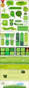 Vector - Eco signs labels and emblems