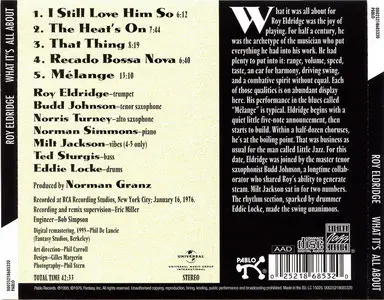 Roy Eldridge - What's It All About (1976) [Remastered 1995]