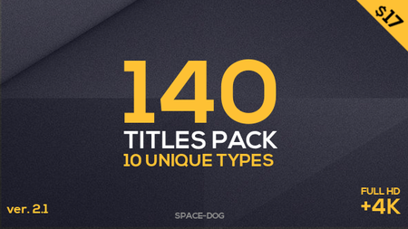 140 Titles Pack (10 popular types) - Project for After Effects (VideoHive)