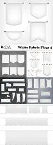 Vectors - White Fabric Flags 4