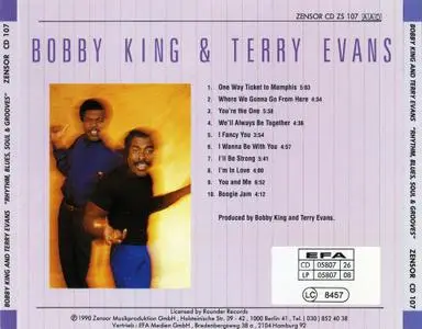 Bobby King & Terry Evans - Rhythm, Blues, Soul & Grooves (1990)