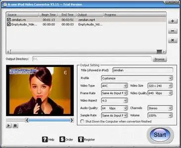 A-one iPod Video Convertor 4.21