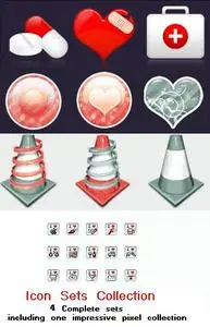 4 Complete Icon Sets