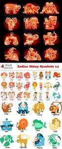 Vectors - Zodiac Shiny Symbols 14