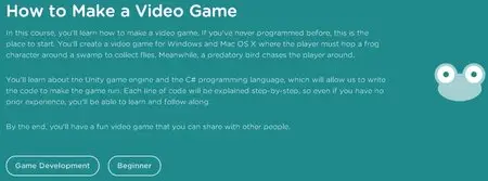 Teamtreehouse - How to Make a Video Game