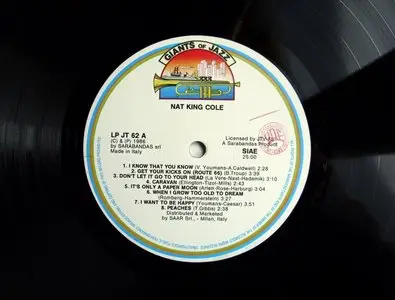 Nat King Cole - With His Trio And Others (1986) Giants of Jazz LPJT 62 (24bit/96kHz + CD format)