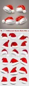 Vectors - Different Santa Hats Mix 4