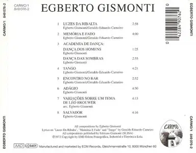 Egberto Gismonti - Arvore (1973)