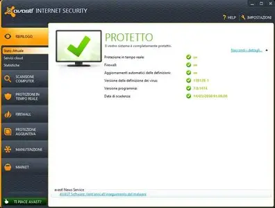 Avast! Internet Security 7.0.1474.773