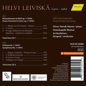 Oliver Triendl, Ari Rasilainen, Staatskapelle Weimar - Helvi Leiviskä: Piano Concerto, Op.7; Symphony No.1