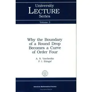 Why the Boundary of a Round Drop Becomes a Curve of Order Four  [Repost]
