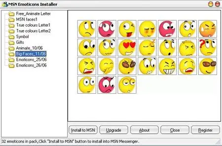 MSN emoticons installer 1.2