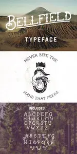 Bellfield - Tattoo Typeface Intro