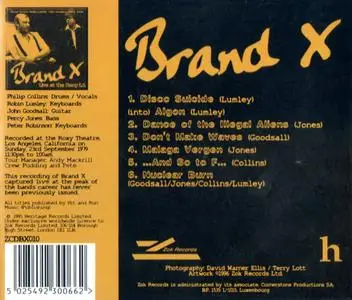Brand X - Live At The Roxy LA (1995) {Zok}