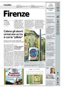 la Repubblica Firenze - 29 Settembre 2018