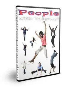 People on a white background