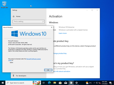 Windows 10 Enterprise 22H2 build 19045.2486 (x64) Preactivated Multilingual January 2023