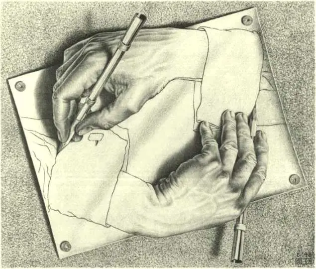 M.C. Escher - Animated Metamorphose (java) and other works