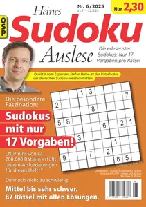 Heines Sudoku Auslese - Nr.6 2025