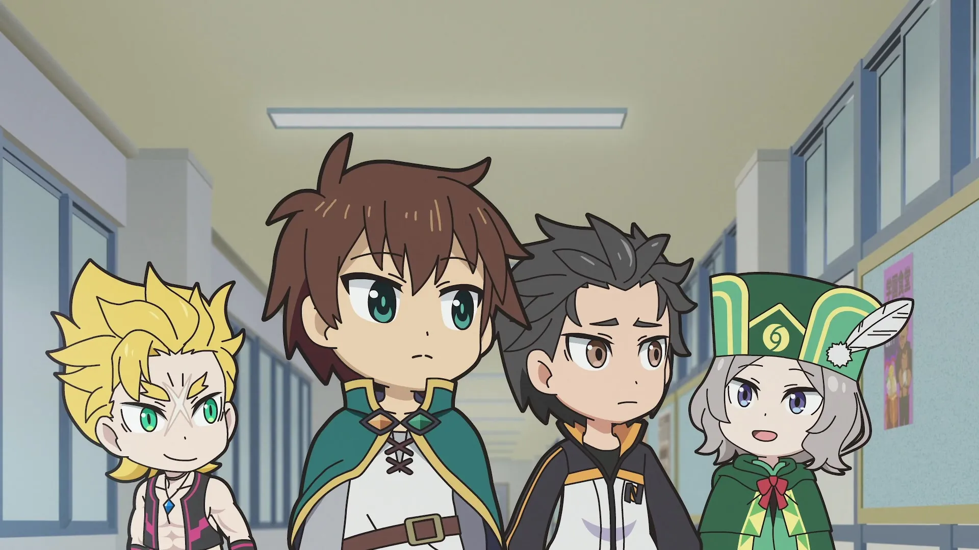 Isekai Quartet S03E01 Come Together School Life