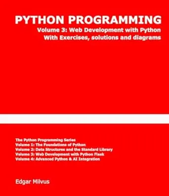 Programming Python: Web Development with Python. Building backend services and dynamic websites with a framework like Flask