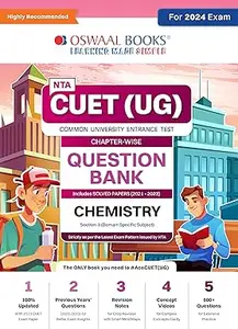Oswaal NTA CUET (UG)| Question Bank Chapterwise & Topicwise Chemistry For 2024 Exam