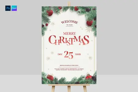 Christmas Poster Template V6P4T38